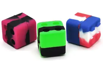 

New silicone storage mini square case for Snuff funny block style-free shipping