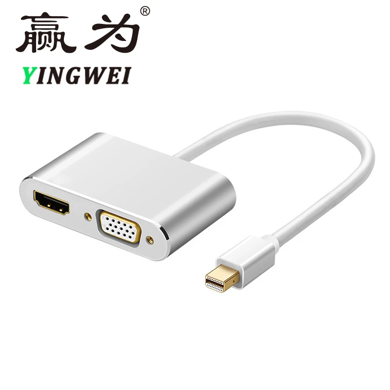 Mini DisplayPort к HDMI VGA адаптер Thunderbolt 2 конвертер DP кабель для MacBook Air 13 Surface Pro 4 DisplayPort| |