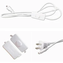 2шт 1,5 м удлинитель питания для интегрированного светодиодный T5 T8 светильник 2-Core EU AC Разъем питания Светильник провод розетки с переключателем ВКЛ/ВЫКЛ