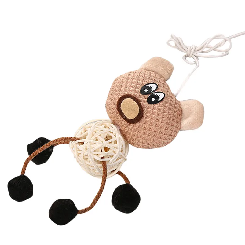 High Quality Pet Cat Toy Newly Design Pet Cat dogs Toy Portable Sepak Takraw Pet rattan ball Play Fun toy supplies A28 (6)