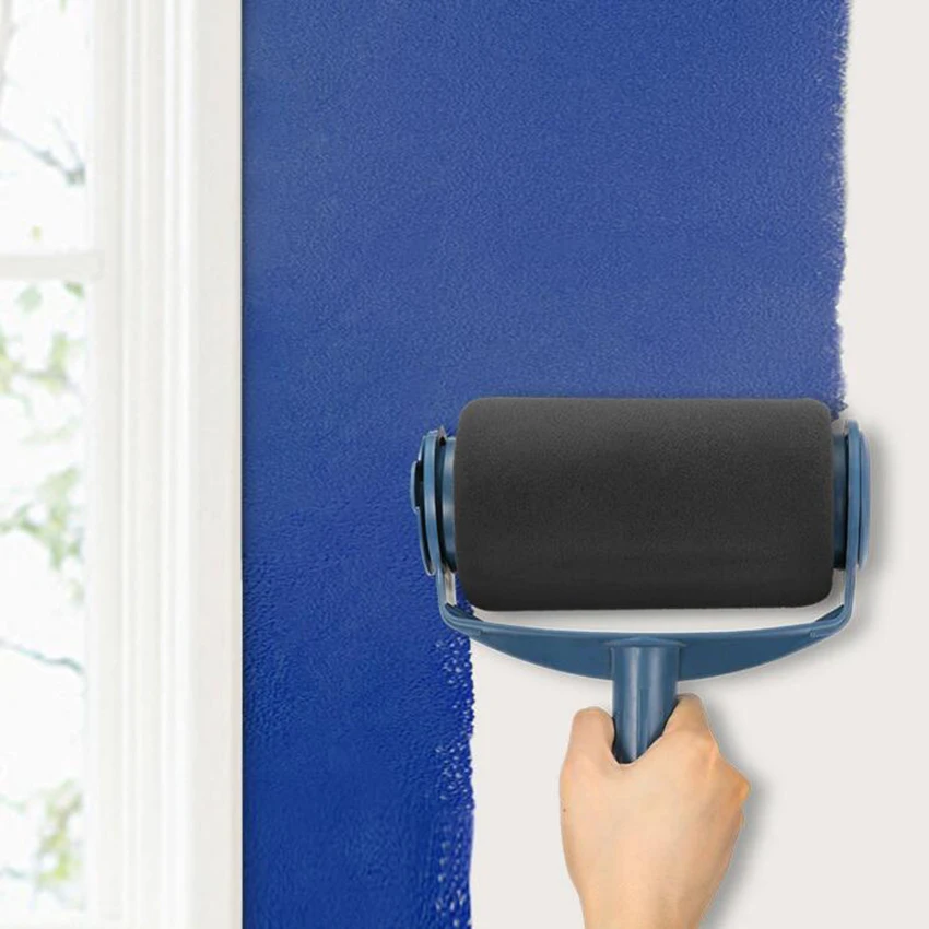 Краска бегун Pro ручка роликой щетки инструмент Edger комнаты стены краски ing ролик для нанесения краски кисть, валик набор+ удлинитель Полюс