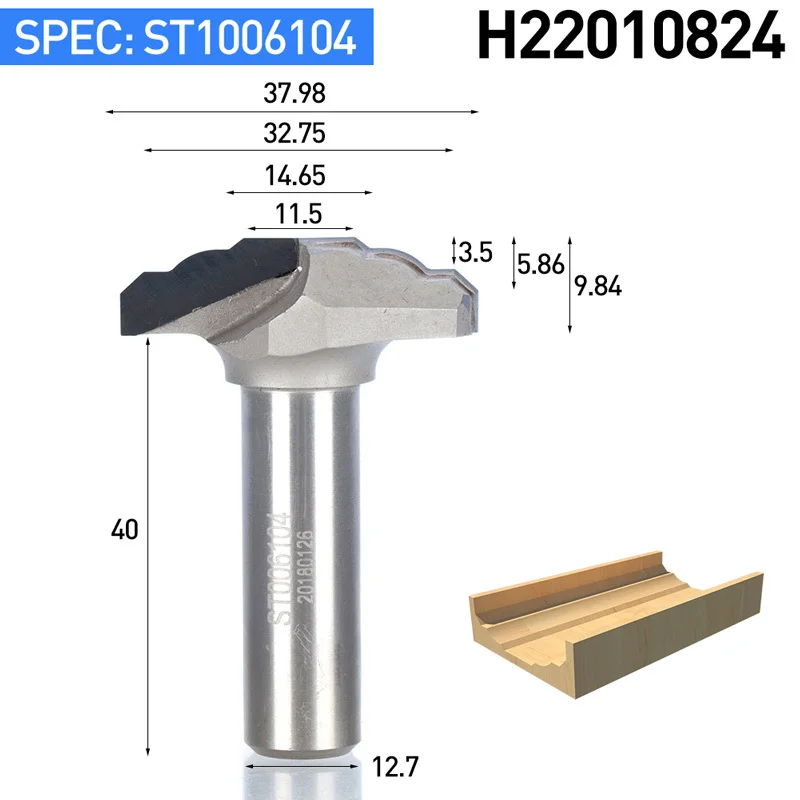 HUHAO 1 шт. 1/" хвостовик алмазное CVD покрытие отделка Концевая фреза деревообрабатывающий резак PCD шпаттер двери шкафа фреза - Длина режущей кромки: H22010824