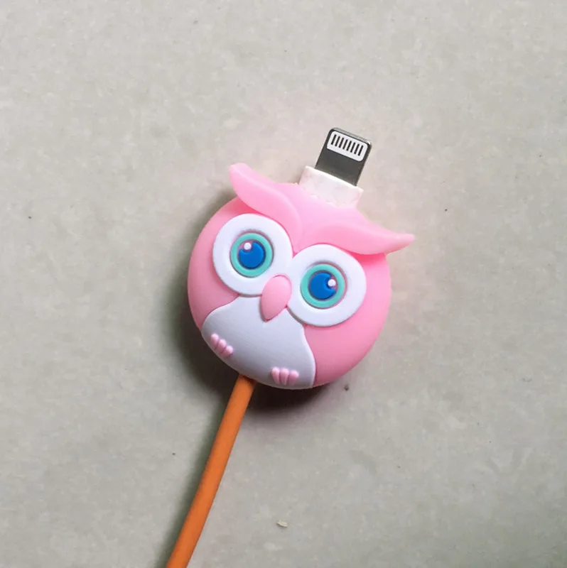 Высокое качество Ангел/летучая мышь USB кабель производитель Мультфильм шнур, кабель для наушников провода крышка намотки зарядное устройство Органайзер держатель для Iphone - Цвет: Design 15 as photo