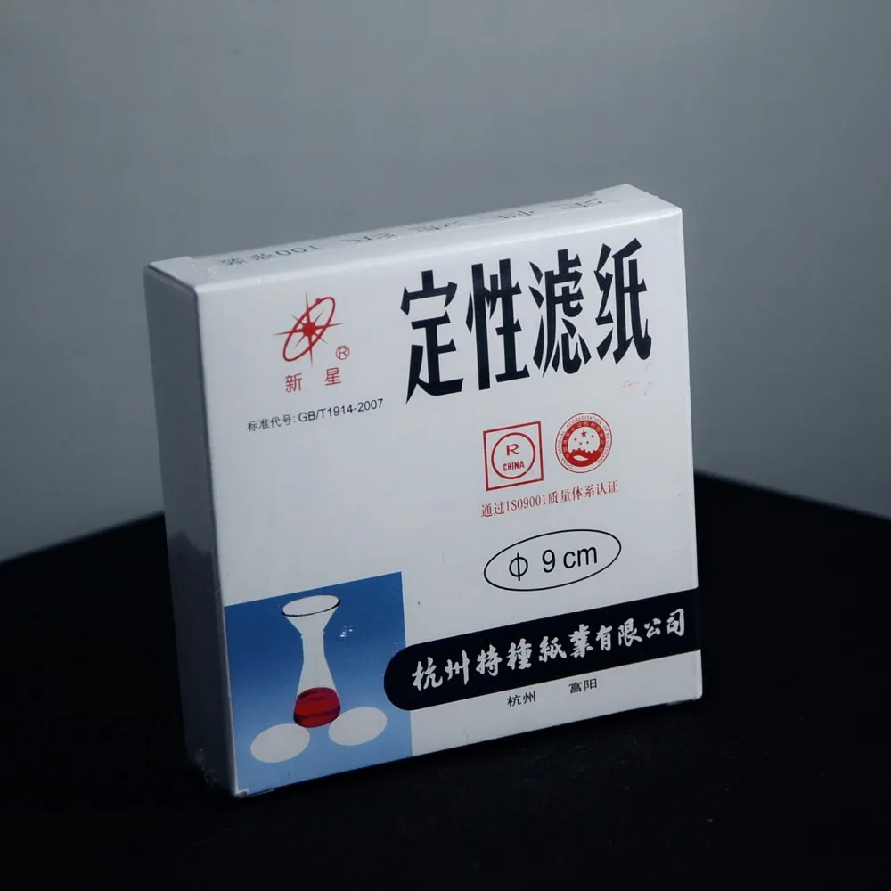 

Newstar Qualitative High-speed Filter Paper in 9 cm Diameter(100 pcs /box.10 boxes/pack)