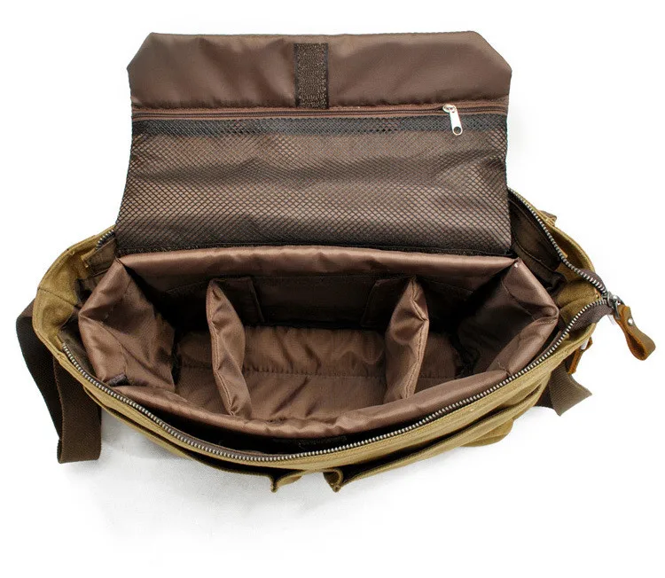 DSLR водонепроницаемая сумка для камеры мужская сумка на плечо холщовая Повседневная сумка-мессенджер для ноутбука сумка-мессенджер для отдыха сумка-мессенджер LI-1395