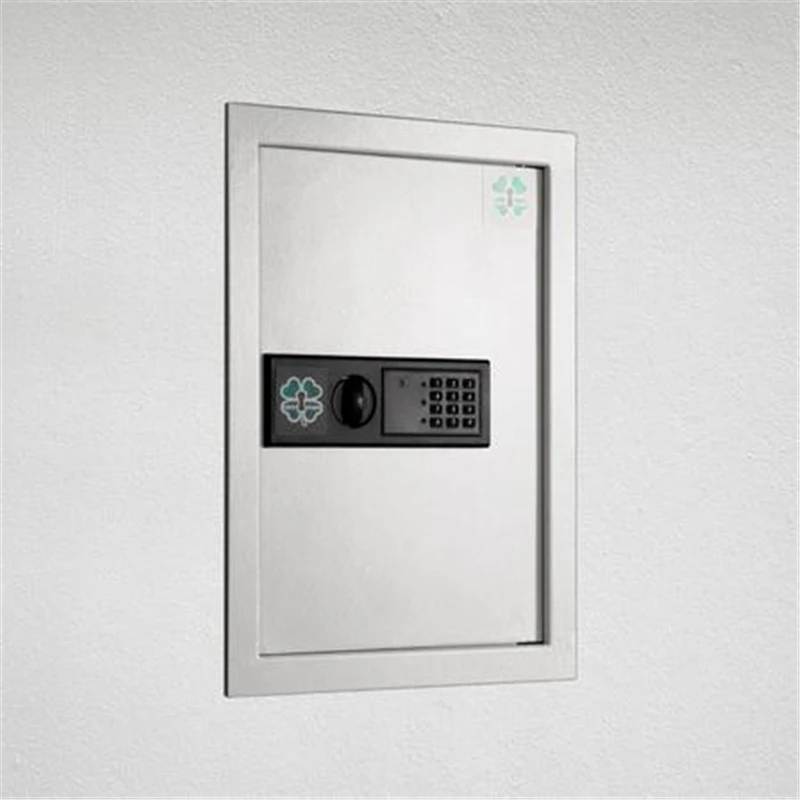 2Sets White Digital Entry Electronic Wall Safe Hidden Large Safes Fire