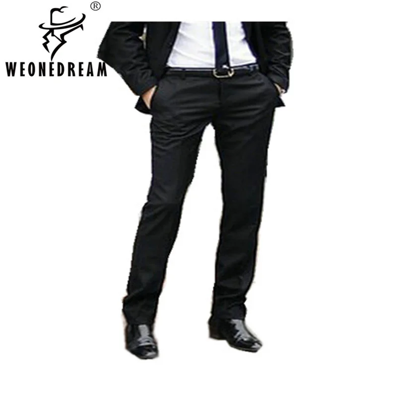 

2018 New Men Pants Spring and Autumn Men's Slim Fit Casual Pants Fashion Straight Suit Pants Skinny Pants Smooth Trousers