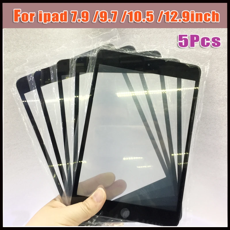 5 шт. для iPad 6 Air 2 mini 4 9 7 10 12 дюймов ЖК-экран передняя внешняя стеклянная линза