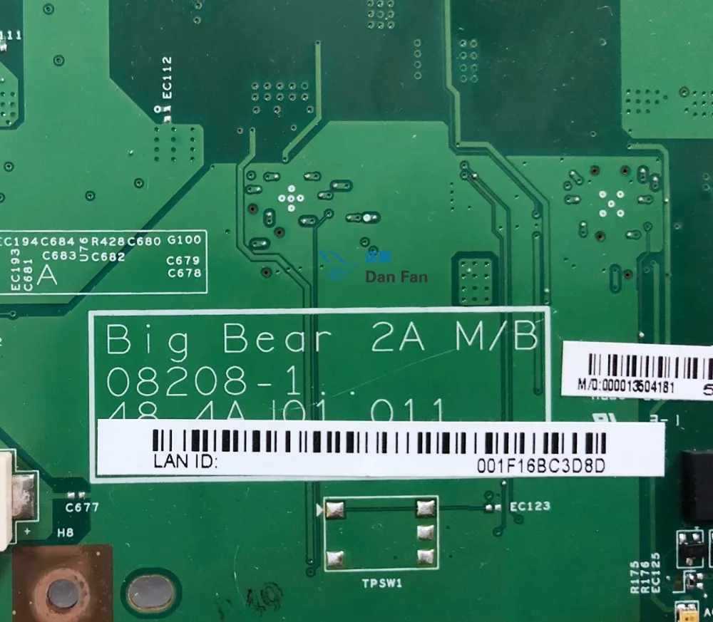 MBAYS01002 для ACER 8530G 8530 материнская плата ноутбука Big Bear 08208 1 48.4A101. 011 100%