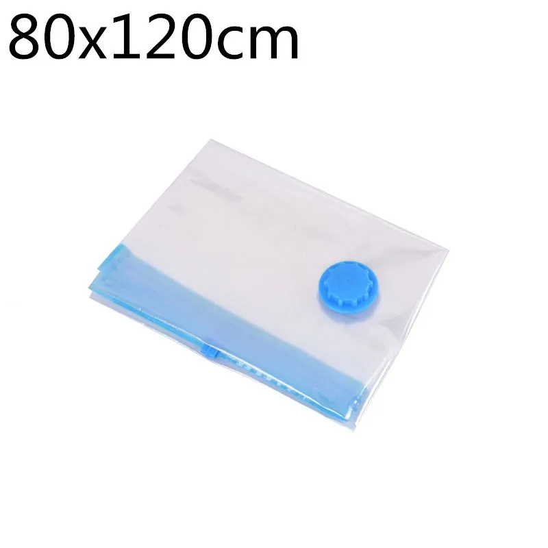 Hoomall 2/10pcs Vacuum Bag For Clothes Package Compressed Organizer For Wardrobe Space Saver Clear Seal Bag Foldable Storage Bag - Цвет: 2pcs 80X120CM