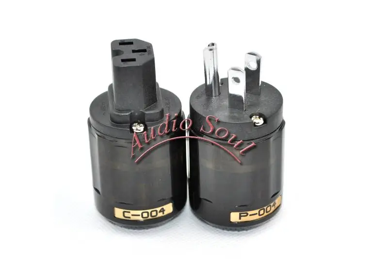 Brand New Oyaide P 004 Rhodium plated US AC power plug C 004 IEC power