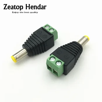 

100Pcs 5.5mm x 2.1mm DC Male Jack DC Terminal Connector Power Plug for Security CCTV Camera System Yellow Head