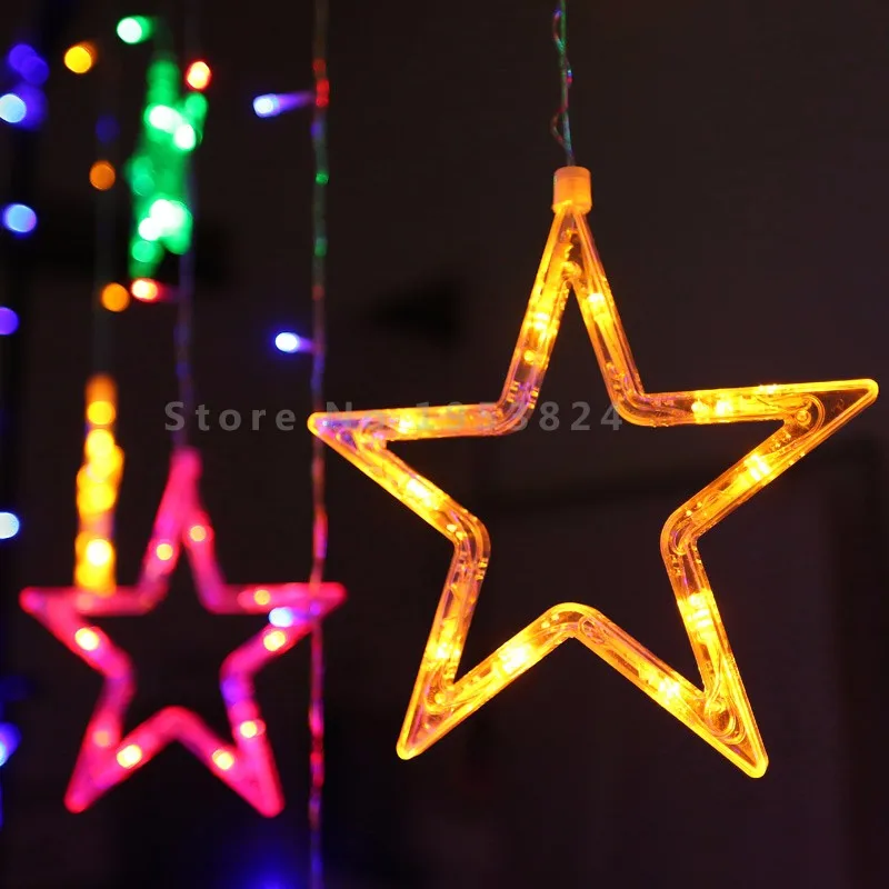 Star Curtain LED String Lights (20)