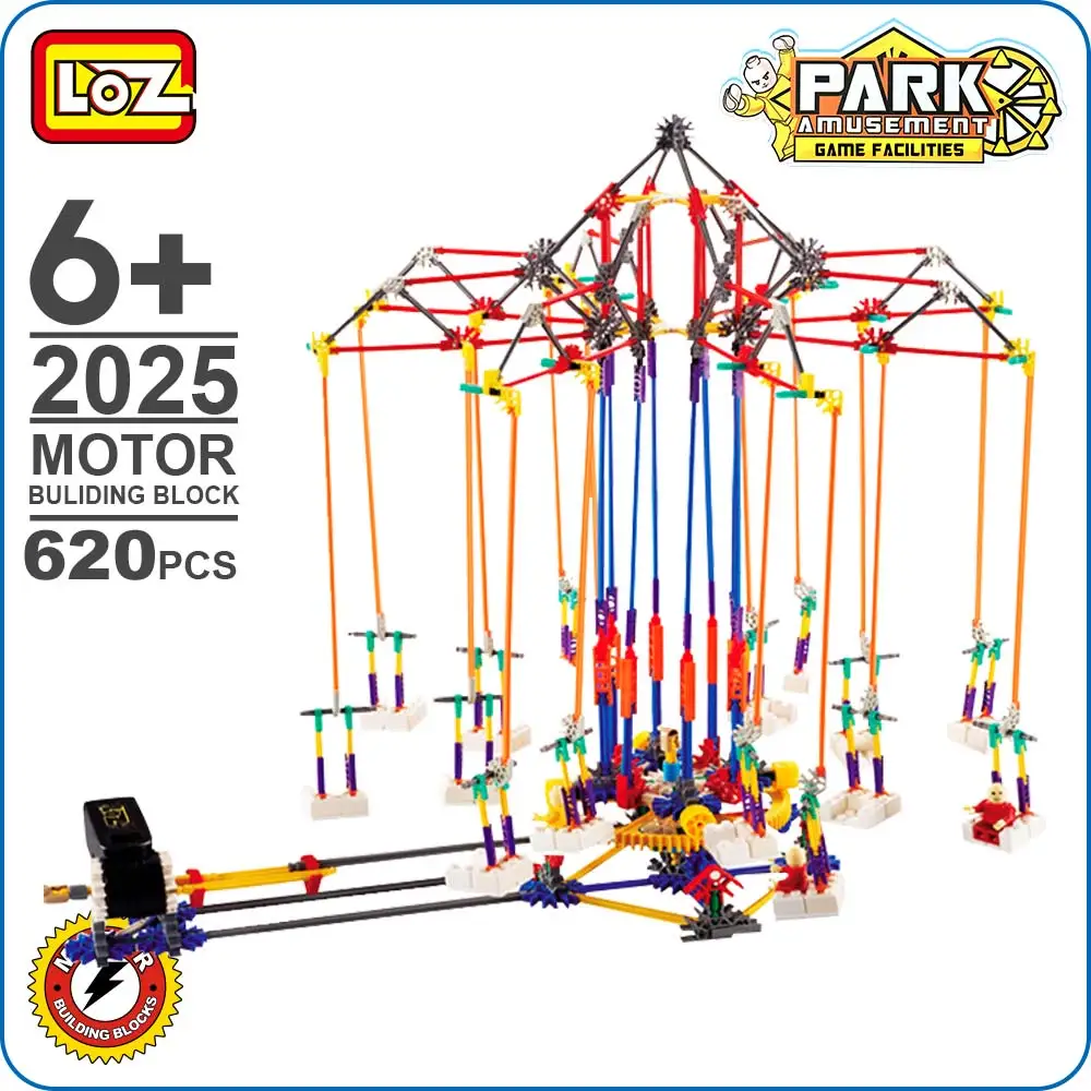LOZ Toys Bricks Motor Building Block Whirlwind Chairs Model Educational
