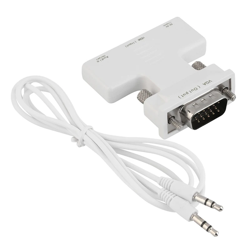  Più nuovo HDMI Femmina A Maschio VGA Audio Adattatore HDMI HD Cavo Adattatore del Convertitore Per 