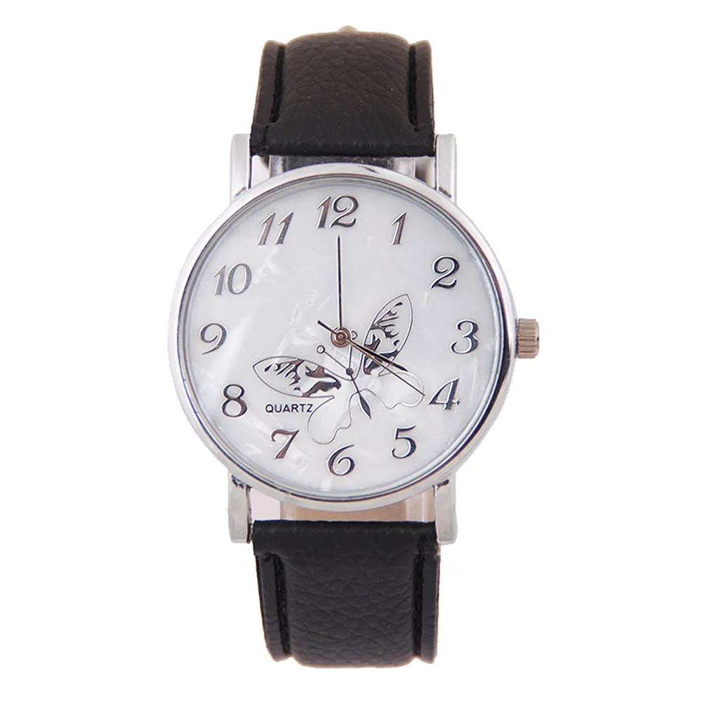 

New Fashion Casual Women Watches Clock Leather Band Butterfly Ladies Watches Gift Dress 2019 orologi donna horloge dames *Y