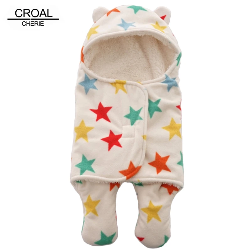 Baby Sleeping Bag Weant Newborn Swaddle Sleeping Wrap Blanket Cute Toddlers Infant Baby Boy Girl Unisex Fleece Swaddle Blanket Photography Prop for 0-12 Months