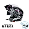 Motorcycle Bluetooth Helmet Flip up Motocicleta Kask BT Casco Moto Double Visors Casque Motor bike Capacete ECE Jiekai ► Photo 2/6