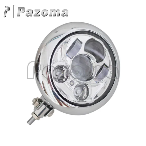 Good Price of  Chrome Motorcycle LED Auxiliary Front Headlight Spot Light Custom Headlamp for Harley Bobber Choppe