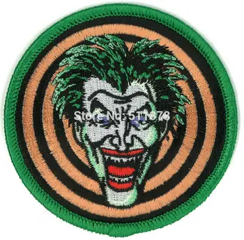 

3" Joker Gang Jacket Patch Halloween Costume Cosplay Batman 1989 Mask TV movie Embroidered sew on iron on patch applique