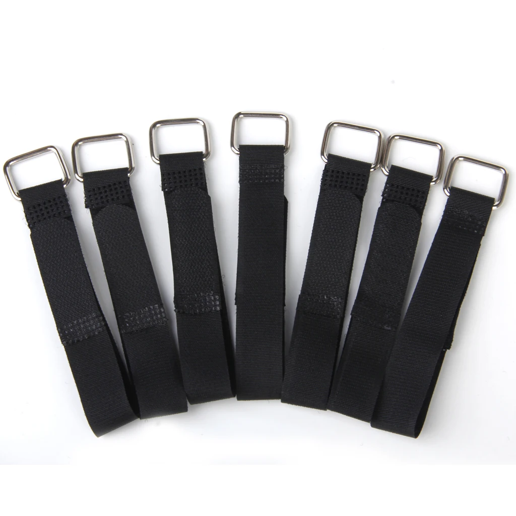 Nylon Straps Cable Tie Wire Rope Hook and Loop Organiser 10pcs Black