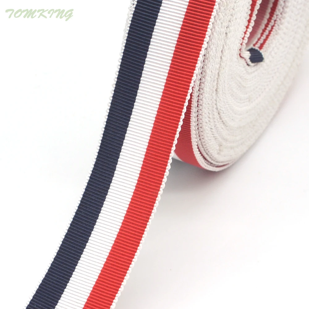 

High quality 5yd/lot fashion cotton bud edge flag color grosgrain ribbon Decorative lace ribbon for gift crafts accessories DIY