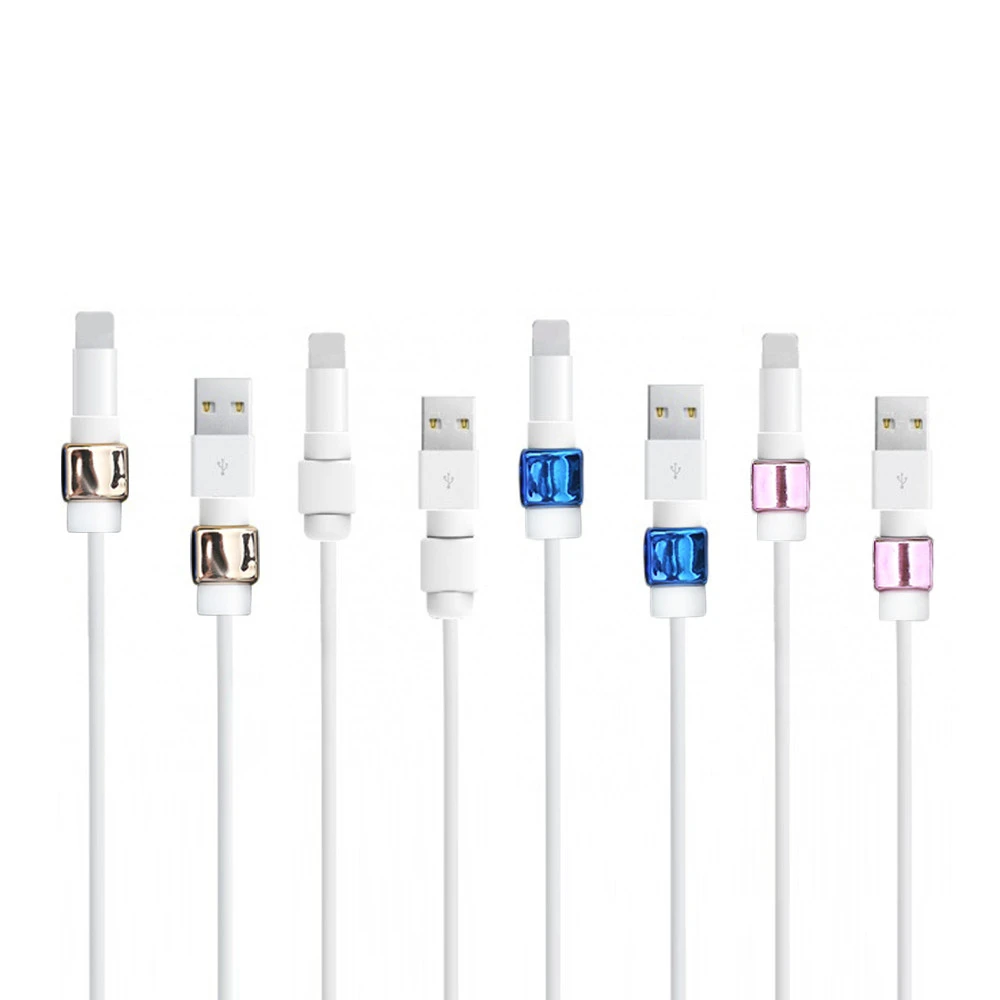 2018 NEW 8 PC Electroplate Cable for Iphone Cable cord