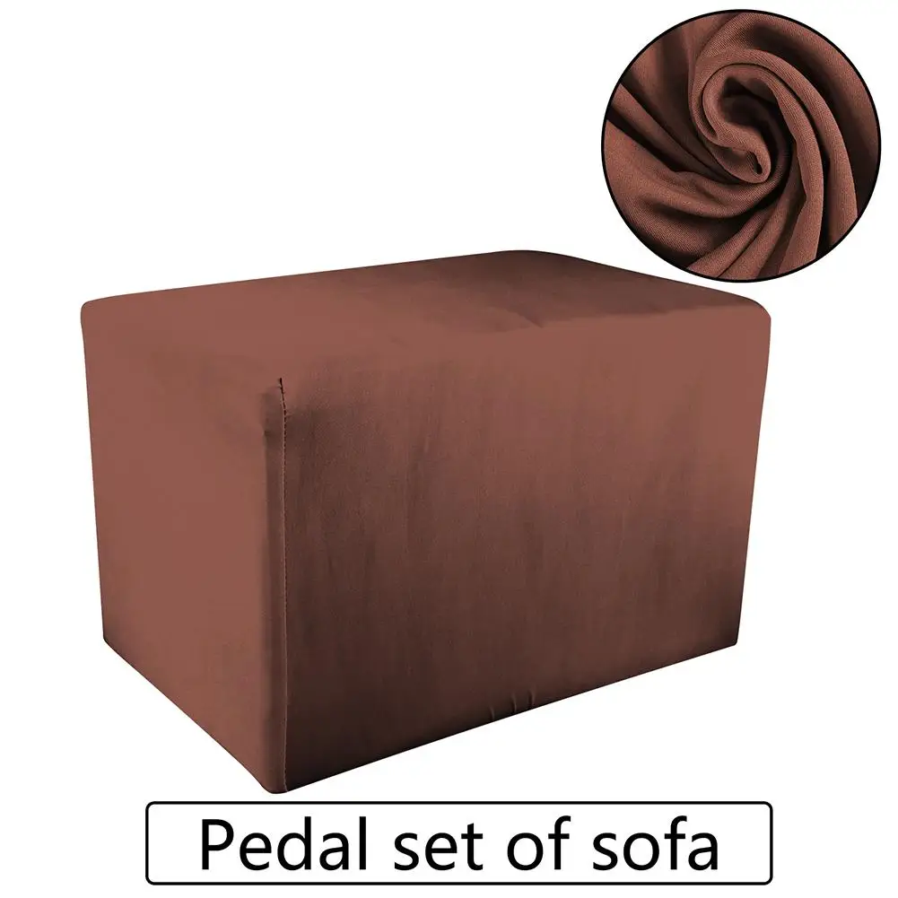 

Polyester Fabric Square Cover Stool Cover Dust-proof Home Textile Footrest Cover Footstool Sofa Four-sided Ice Silk Cover