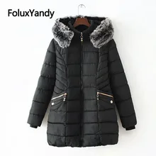 6 XL Plus Size Winter Jacket Women Long Coat Faux Fur Collar Warm Thick Slim Parkas Solid Outerwear KKFY2870 6 XL Plus Size Winter Jacket Women Long Coat Faux Fur Collar Warm Thick Slim Parkas Solid Outerwear KKFY2870
