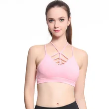 Новая Спортивная одежда для йоги Пилатес спортивный топ-бра для женщин для бега фитнес Ударопрочный Мягкий Спортивный пуш-ап нижнее белье без ободков быстросохнущее