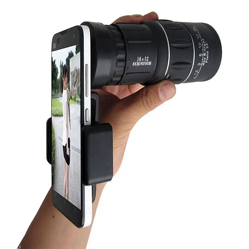 imágenes para Mayitr Profesional Dual Focus 16x52 HD Telescopio Monocular de Visión Nocturna Al Aire Libre Para El Teléfono Móvil con Soporte para Teléfono imágenes para Mayitr Profesional Dual Focus 16x52 HD Telescopio Monocular de Visión Nocturna Al Aire Libre Para El Teléfono Móvil con Soporte para Teléfono