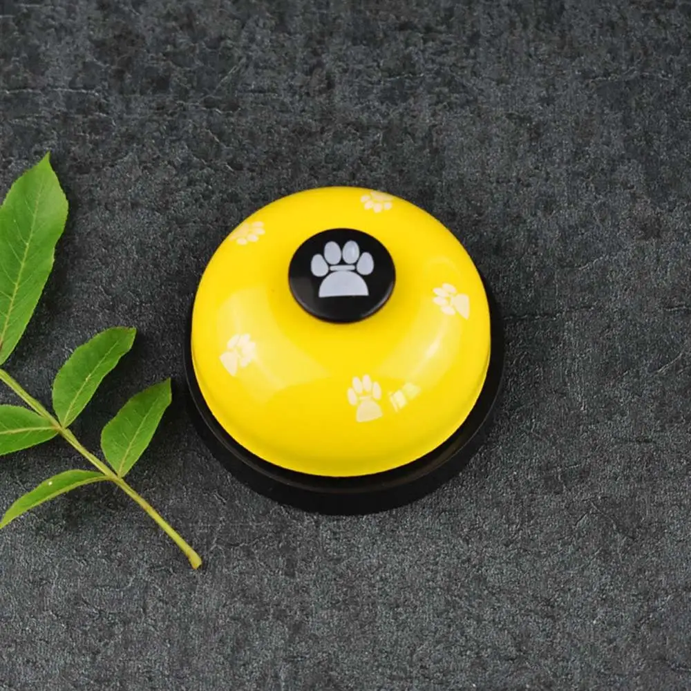 Колокольчик в форме животного принадлежности тренажер колокольчики тренировочные игрушки для кошек и собак Обучение - Цвет: Yellow