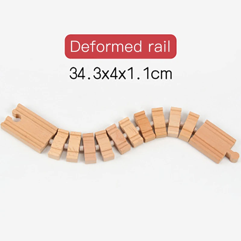 Деревянный поезд трек аксессуары железная дорога совместима с деревянными поездами деревянные пути железная дорога со всеми брендами поезда игрушки для детей - Цвет: C