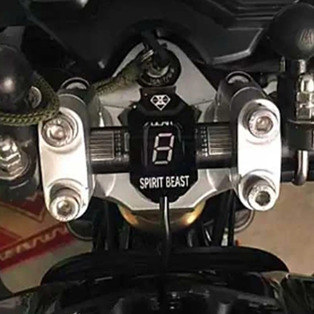 新しいオートバイ液晶デジタルメーター 1-6 レベルギアインジケータ