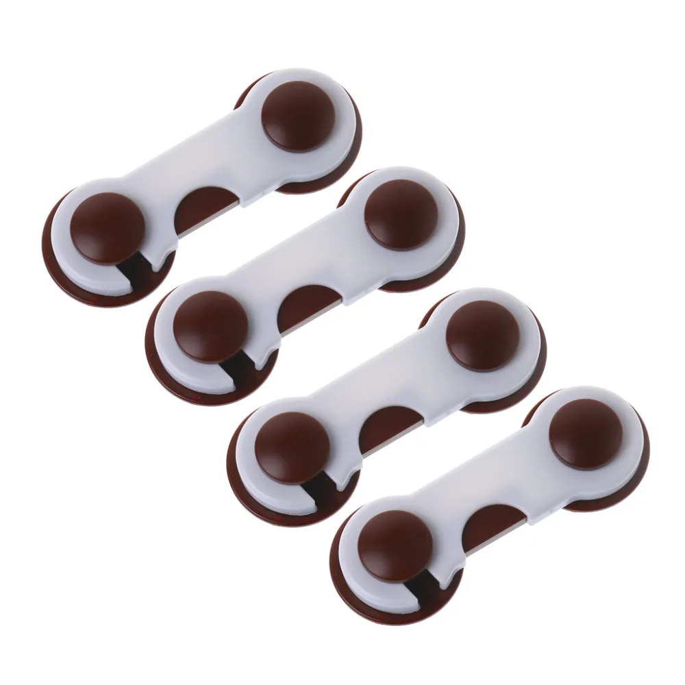 4 قطع الأبواب الأدراج خزانة طفل الطفل الأطفال حماية سلامة البلاستيك قفل