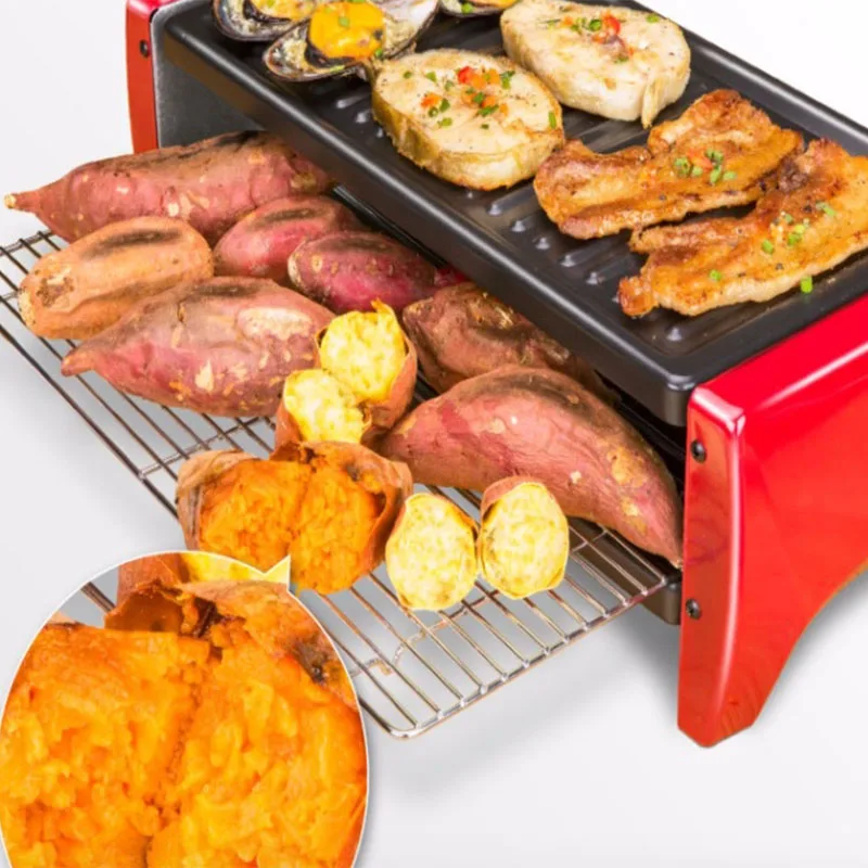 Electrical Barbecue Grill Lotus Outdoor Portable Quick Heat Smokeless