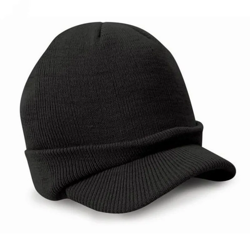 Для мужчин женщин вязаная мешковатая Шапка-бини Oversize зимняя шапка Chic Бейсбол кепки
