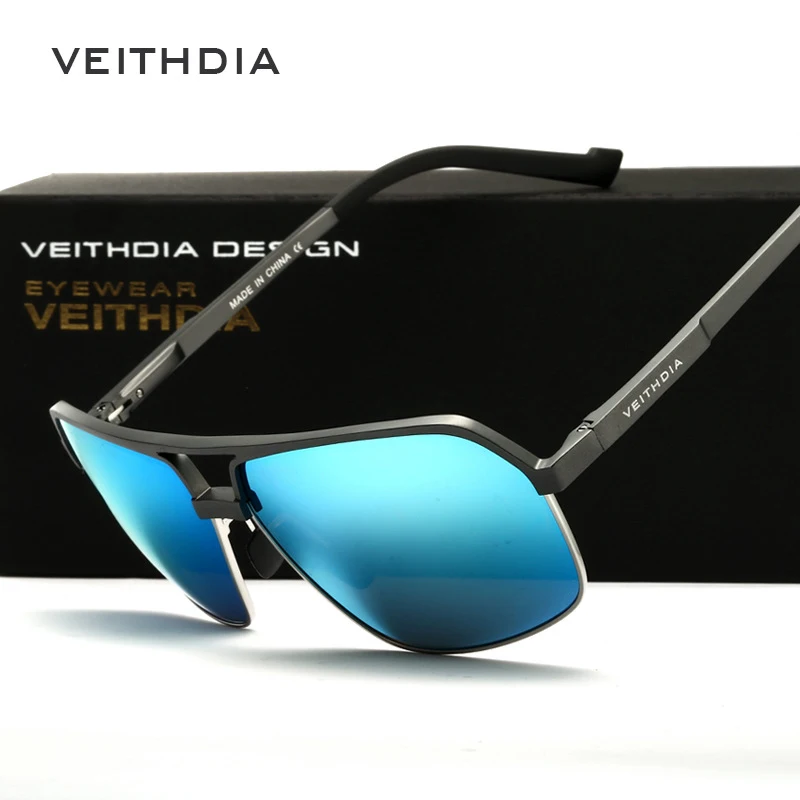 Бренд veithdia дизайнерские UV400 поляризованных солнцезащитных очков Для мужчин алюминиево-магниевого солнцезащитные очки мужские солнцезащитные очки oculos de sol masculino 6521
