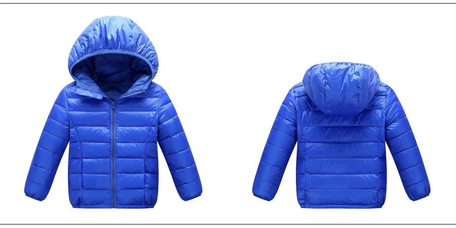 A15 зимняя куртка-пуховик для девочек свет с капюшоном, Детский пуховик для мальчиков детская одежда Детские куртки и пальто для девочек на возраст 3, 4, от 6 до 14 лет