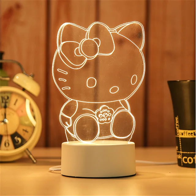 Cute Night Lamp Bedroom Light Kids Gifts 7 Colorful Tower 3D Lamp