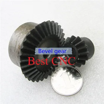 

2PCS 2M 15T 30T Bevel Gear 15 teeth 30 teeth 2 Mod Ratio 1:2 Steel Right Angle Transmission parts machine DIY