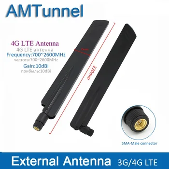 

2pcs 4G antenna 4g LTE external antenna 10dBi 3G router antenna 3G indoor antenna with SMA male connector for indoor use
