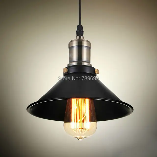 Vintage American Country Style Small Black Iron Pendant Lights Vintage American Country Style Small Black Iron Pendant Lights Lighting With Plating Bobeche