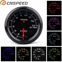 CN скорость 52 мм Датчик температуры выхлопных газов Автомобильный датчик 300-1300 Цельсия EGT высокоскоростной двигатель 7 цветов светодиодный YC101380