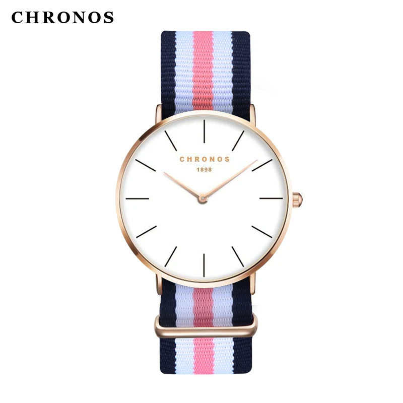 CHRONOS 1898 модные мужские часы Роскошные женские кварцевые наручные для влюбленных