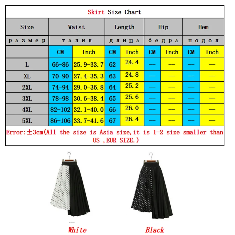 Европейский стиль летние женские юбки плюс размер 5XL плиссированные в горошек Лоскутные женские юбки шифоновые Асимметричные женские рубашки Новые