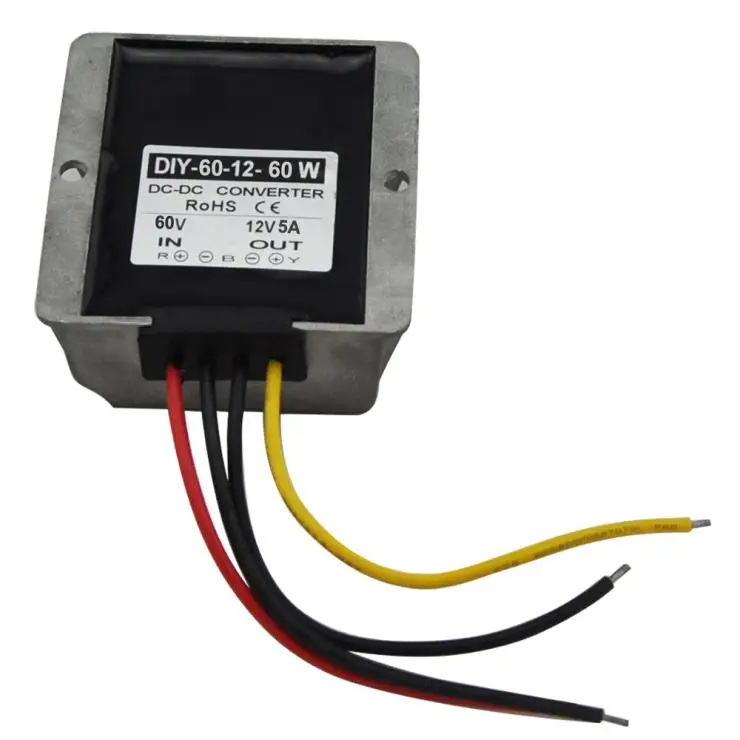 DC-DC Buck Converter 36V48V60V(20V-72V) Converter To 12V 5A 60W Power Converter Step Down Module Voltage Regulator Waterproof DC-DC Buck Converter 36V48V60V(20V-72V) Converter To 12V 5A 60W Power Converter Step Down Module Voltage Regulator Waterproof
