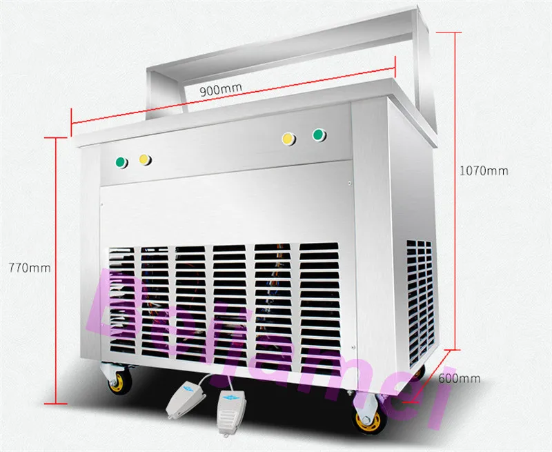 fried yogurt machine size