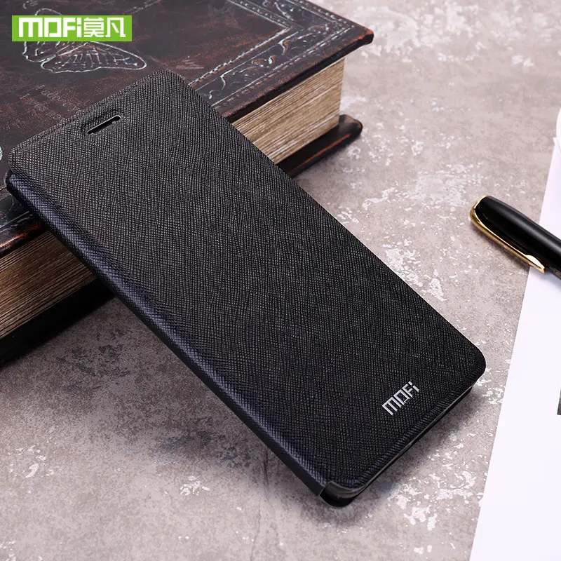 Для Xiaomi Redmi 5 Plus Чехол Для Xiaomi Redmi 5 Чехол Обложка люкс Флип кожаный MOFI xiomi Redmi 5 Plus Чехол case 360 Жесткий капа - Цвет: black