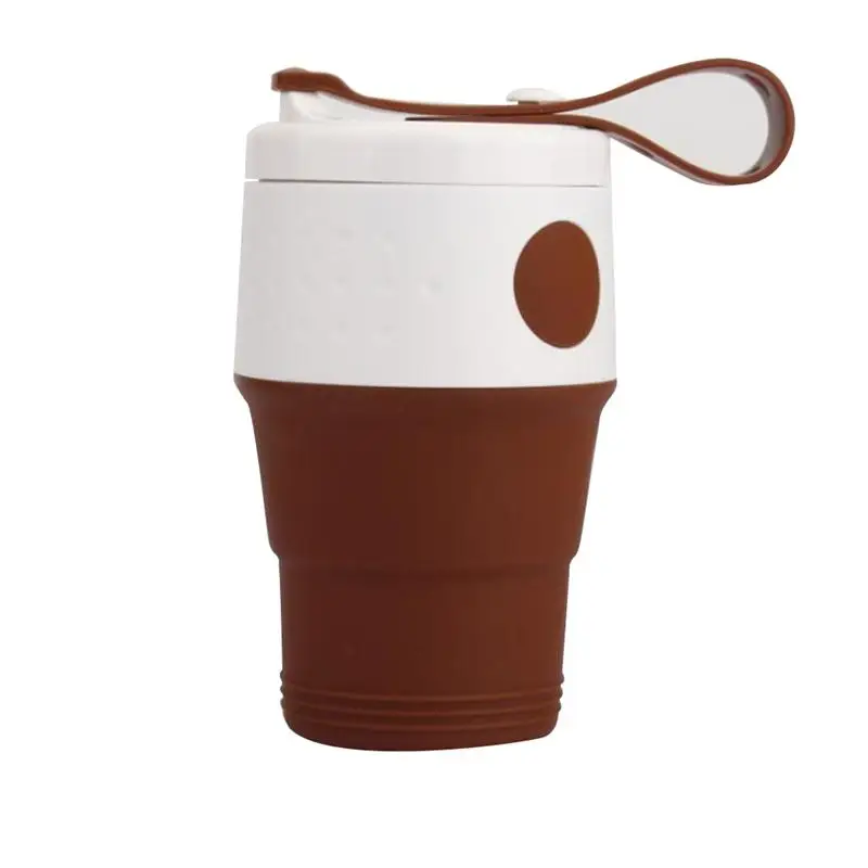 Collapsible Silicone Cup Foldable Travel Coffee Mug Camping Mug with